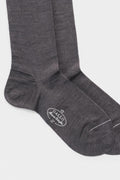 Gallo Merino Wool Knee High Socks Dark Grey