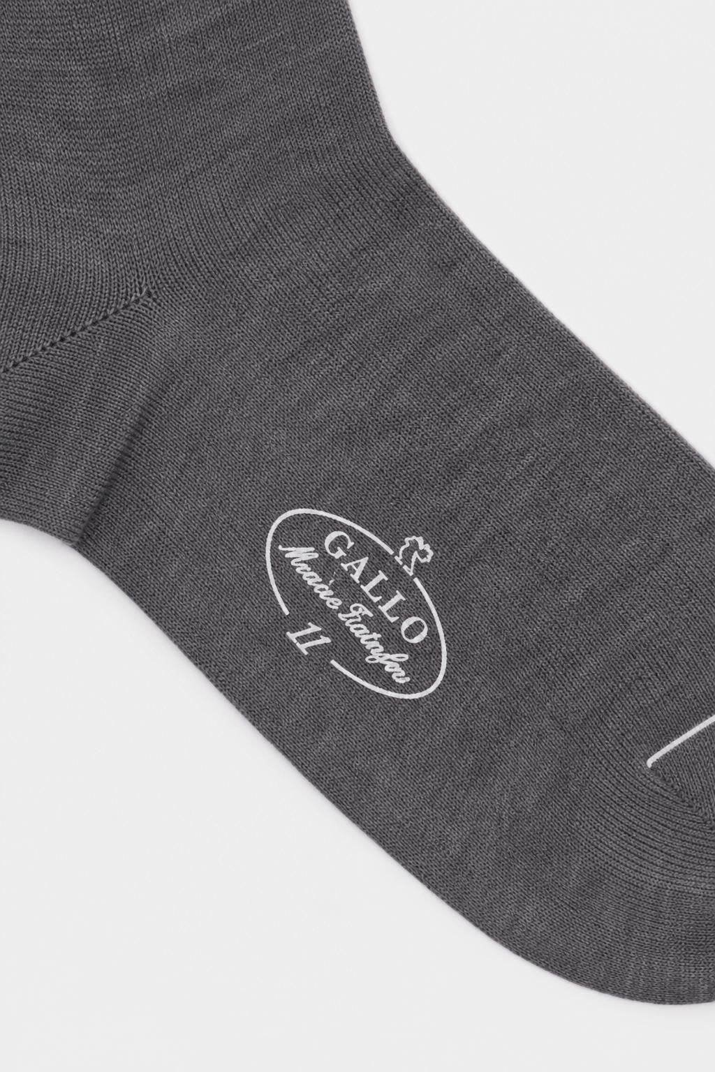 Gallo Merino Wool Knee High Socks Dark Grey