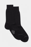 Gallo Merino Wolle Socken Schwarz