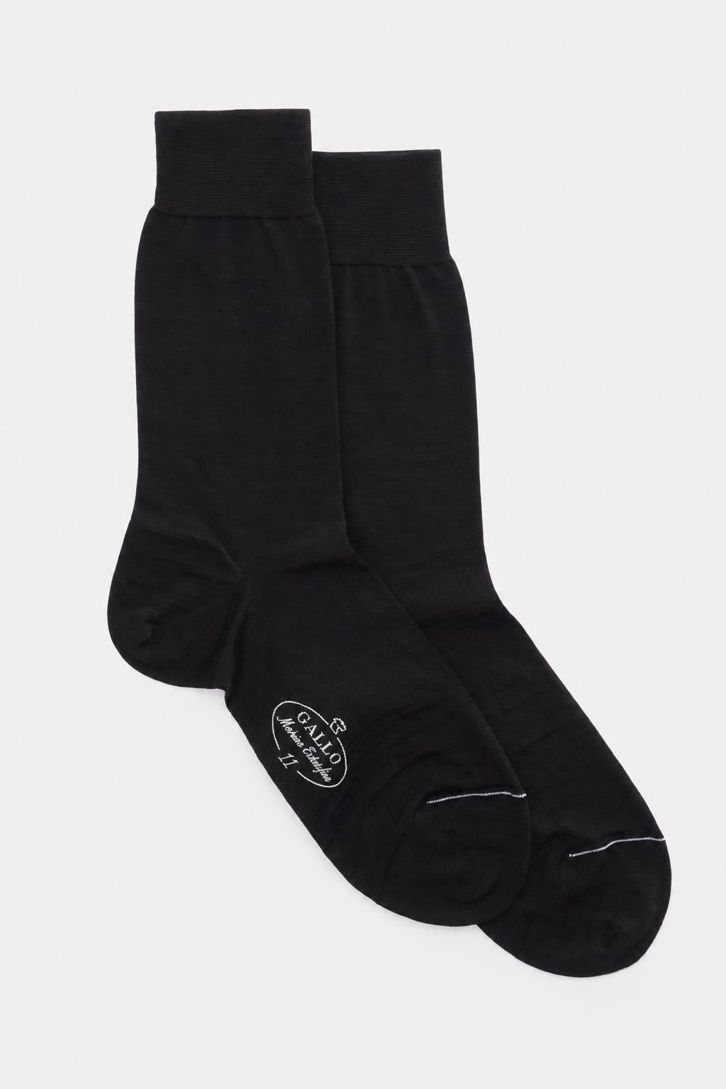 Gallo Merino Wool Socks Black