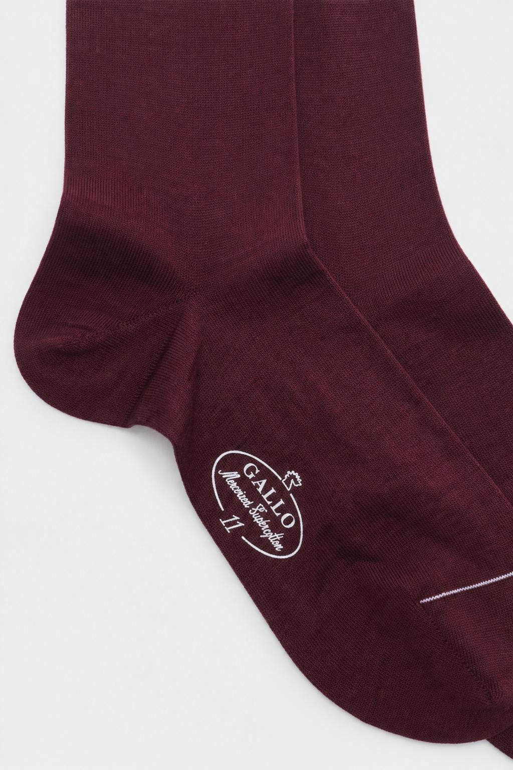 Gallo Merino Wolle Socken Bordeaux