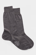Gallo Merino Wolle Socken Dunkelgrau