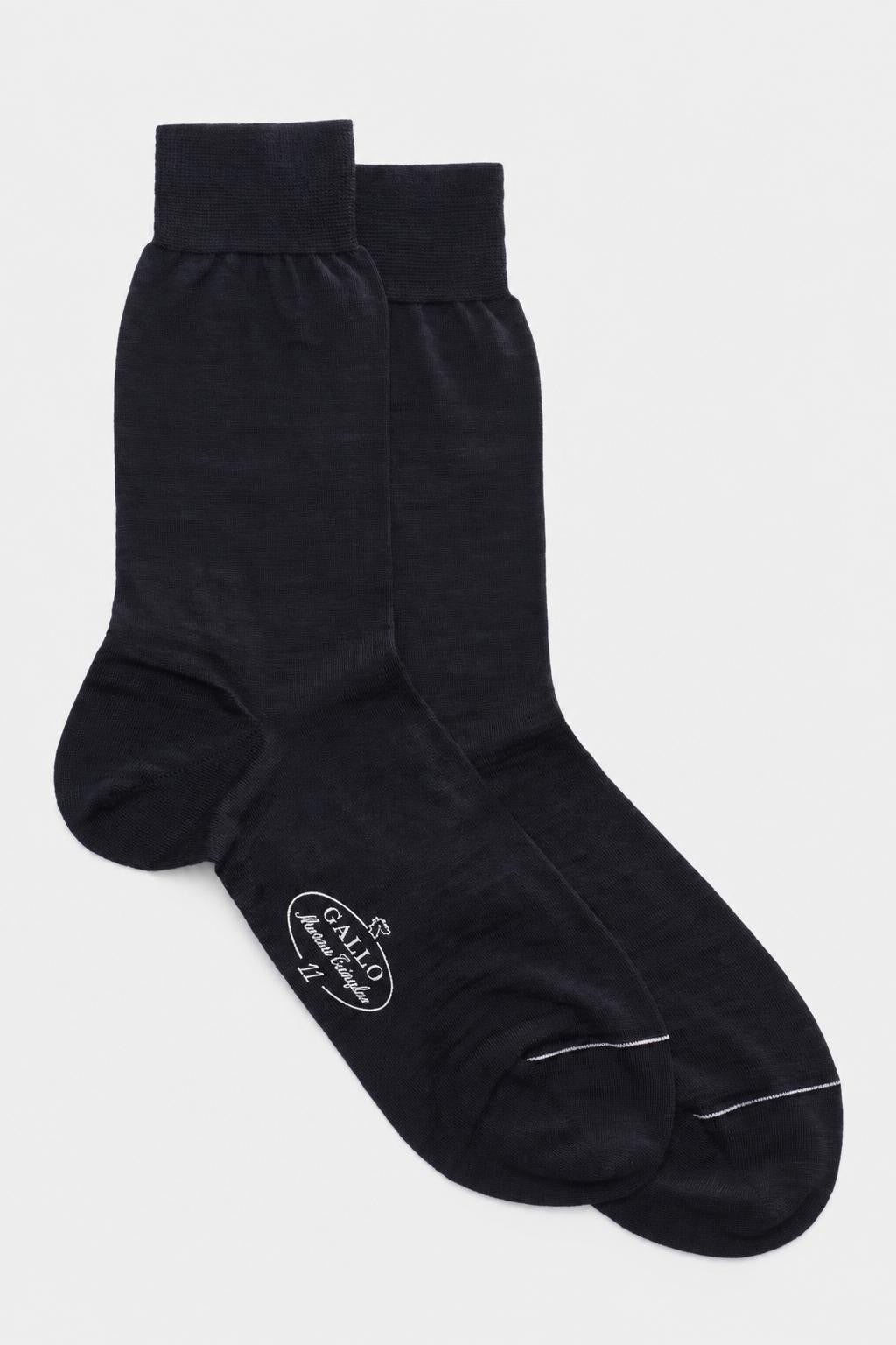 Gallo Merino Wool Socks Navy