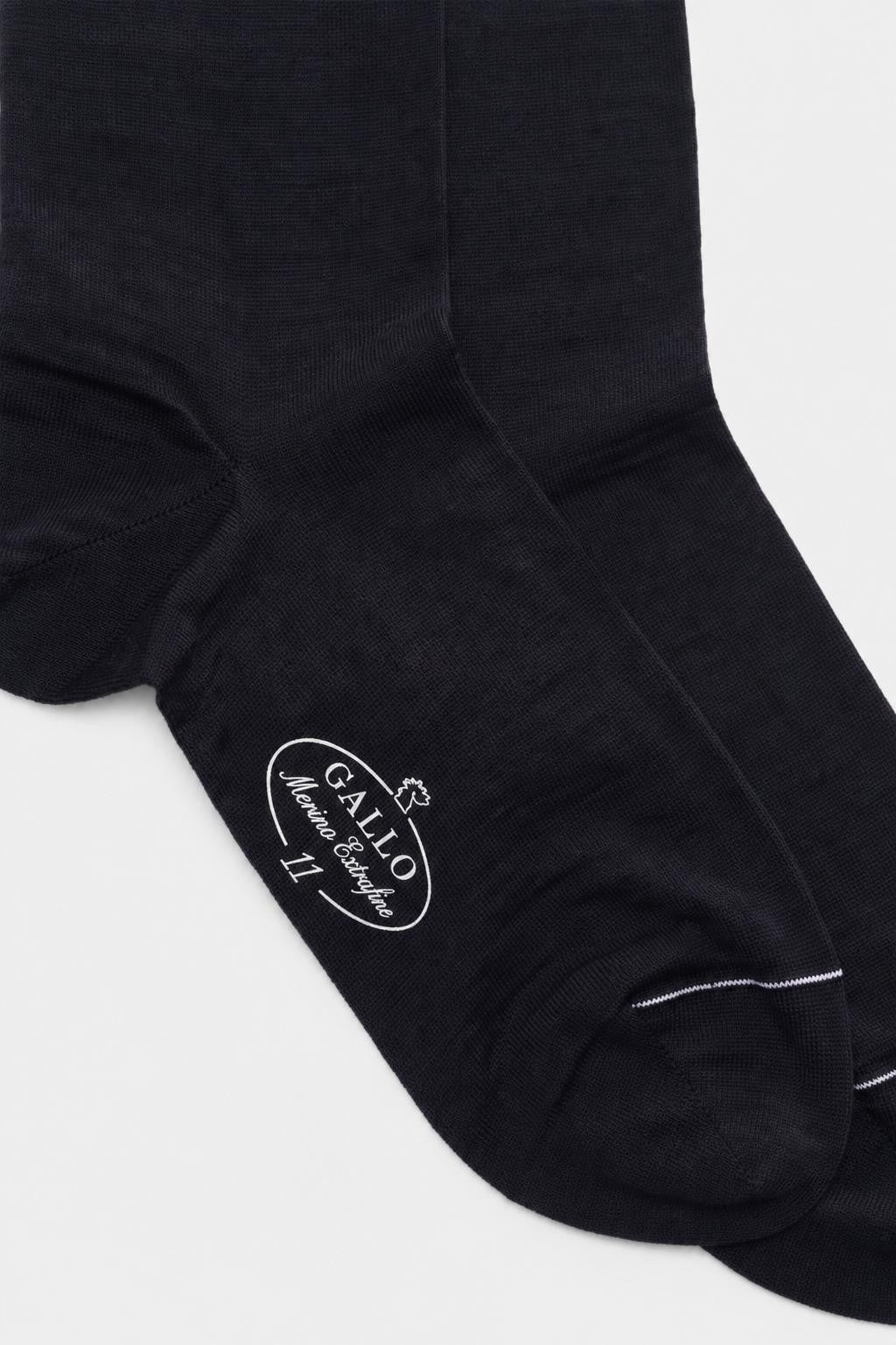 Gallo Merino Wolle Socken Navy