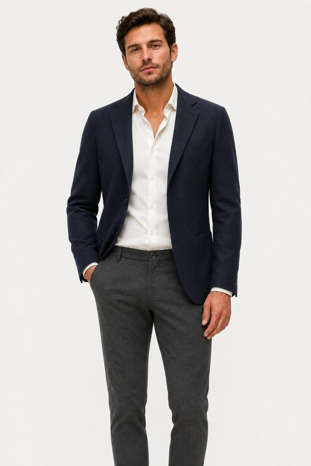 GTA Davide Cotton Twill Chino Grey