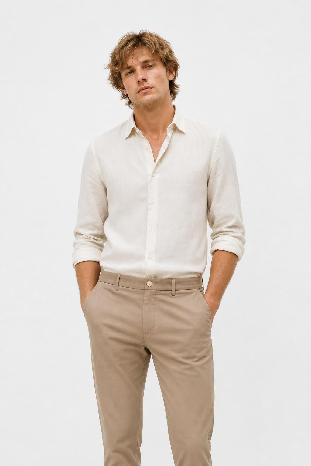GTA Davide Cotton Twill Chino Light Brown