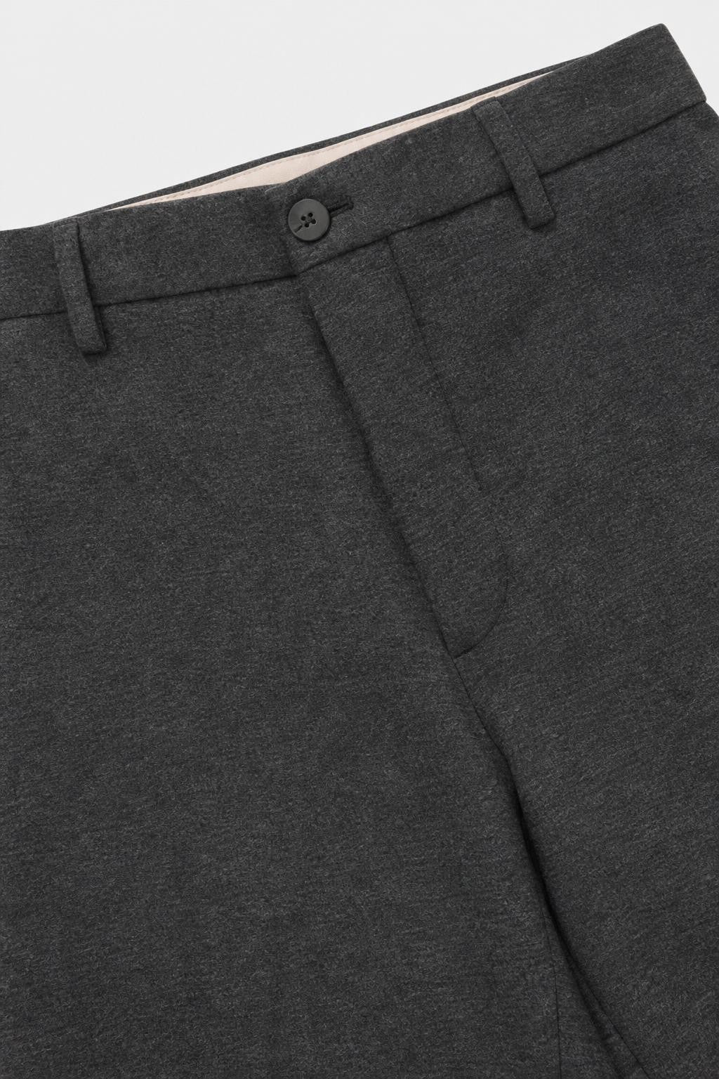 GTA Davide Pure Virgin Wool Trousers Dark Grey