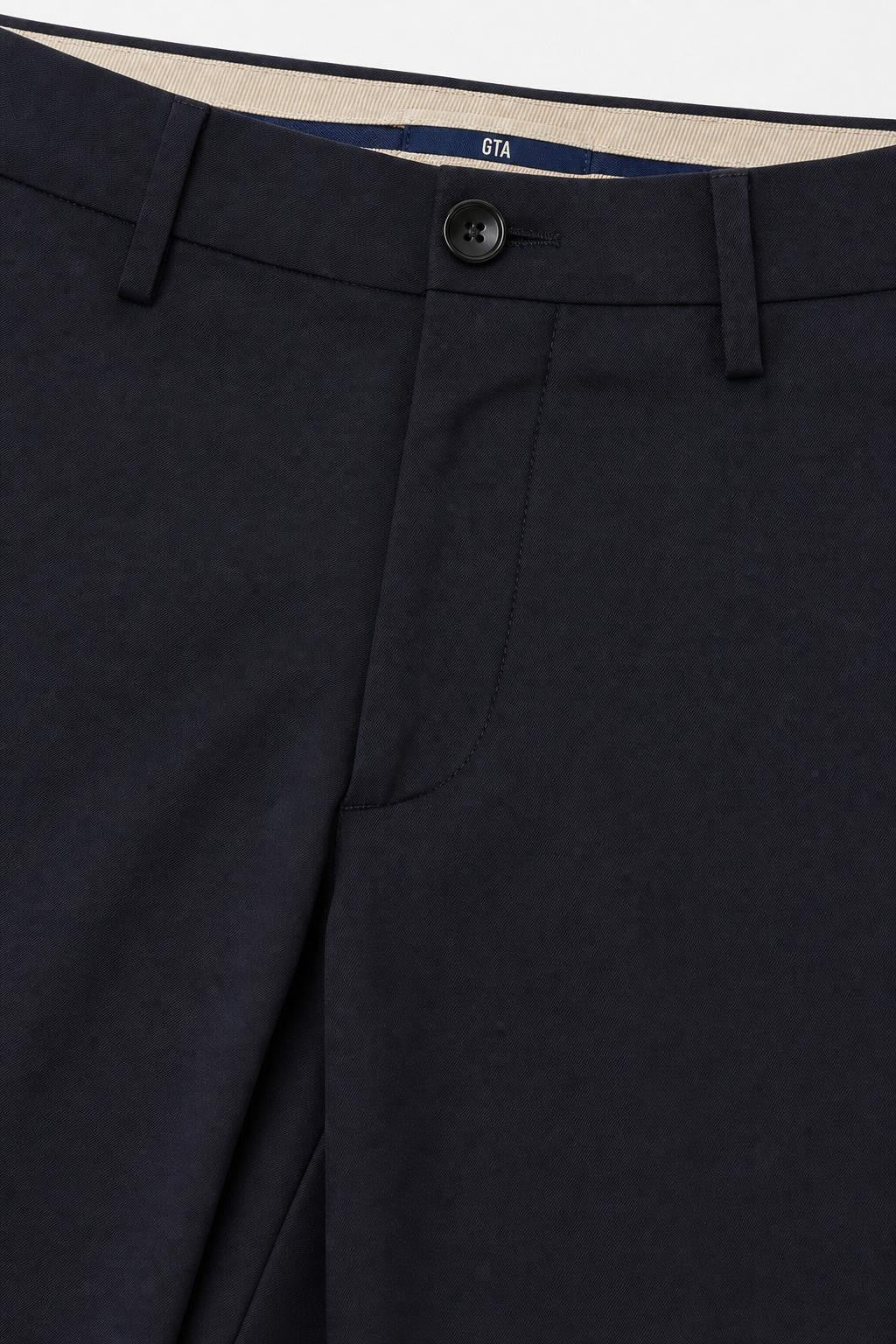 GTA Davide Pure Virgin Wool Trousers Dark Navy