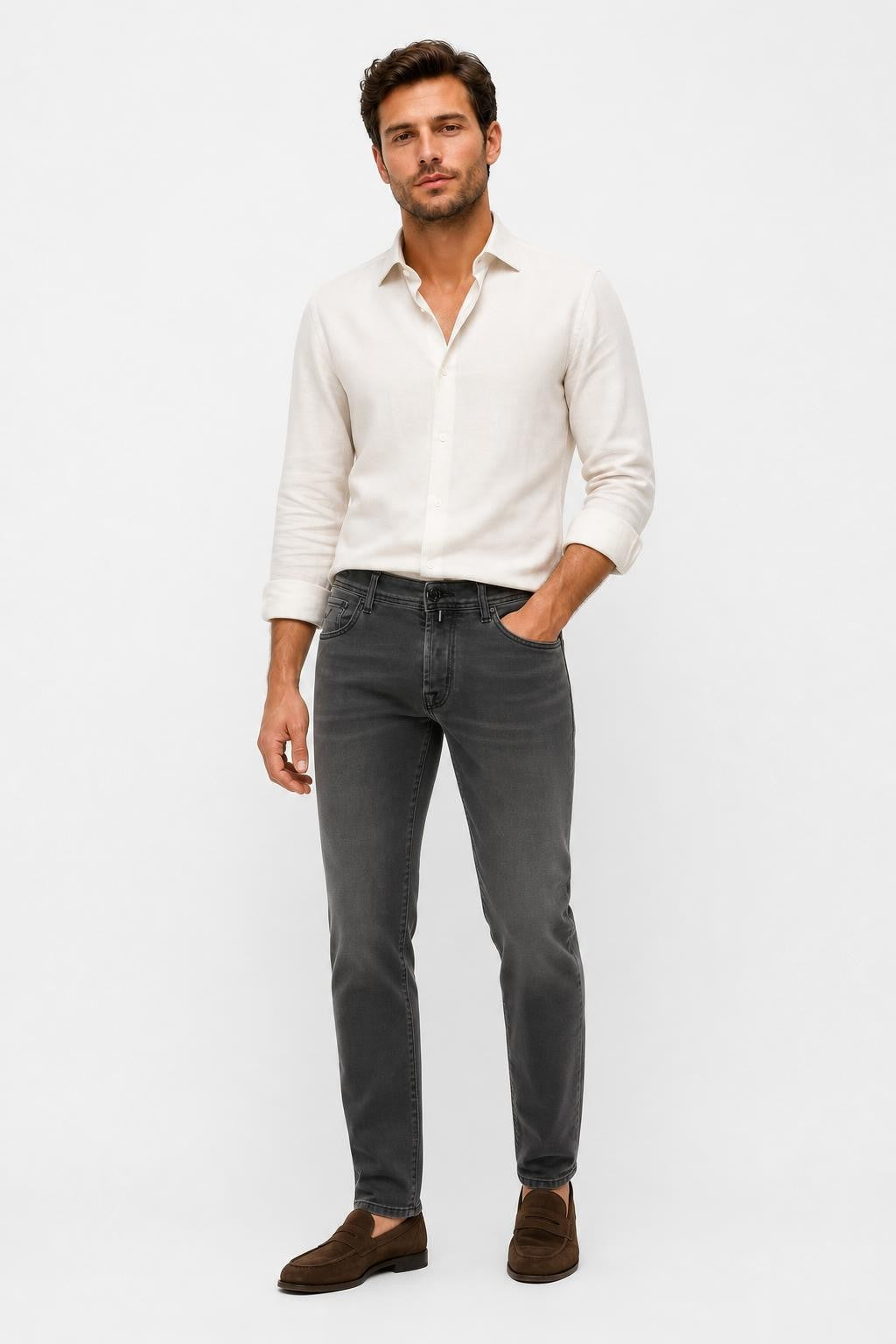 Jacob Cohen Bard Slim Fit Jeans Grey
