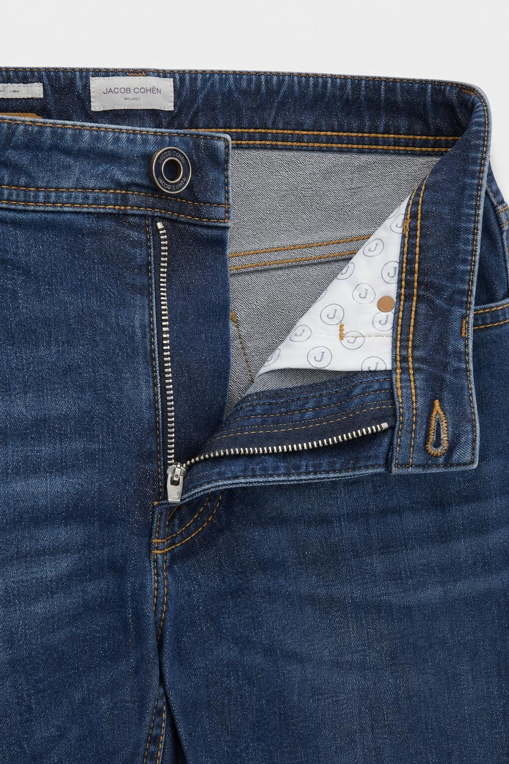 Jacob Cohen Bard Resort Cotton Linen Jeans Dark Blue