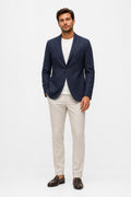 Percival Tailored Linen Blazer Navy