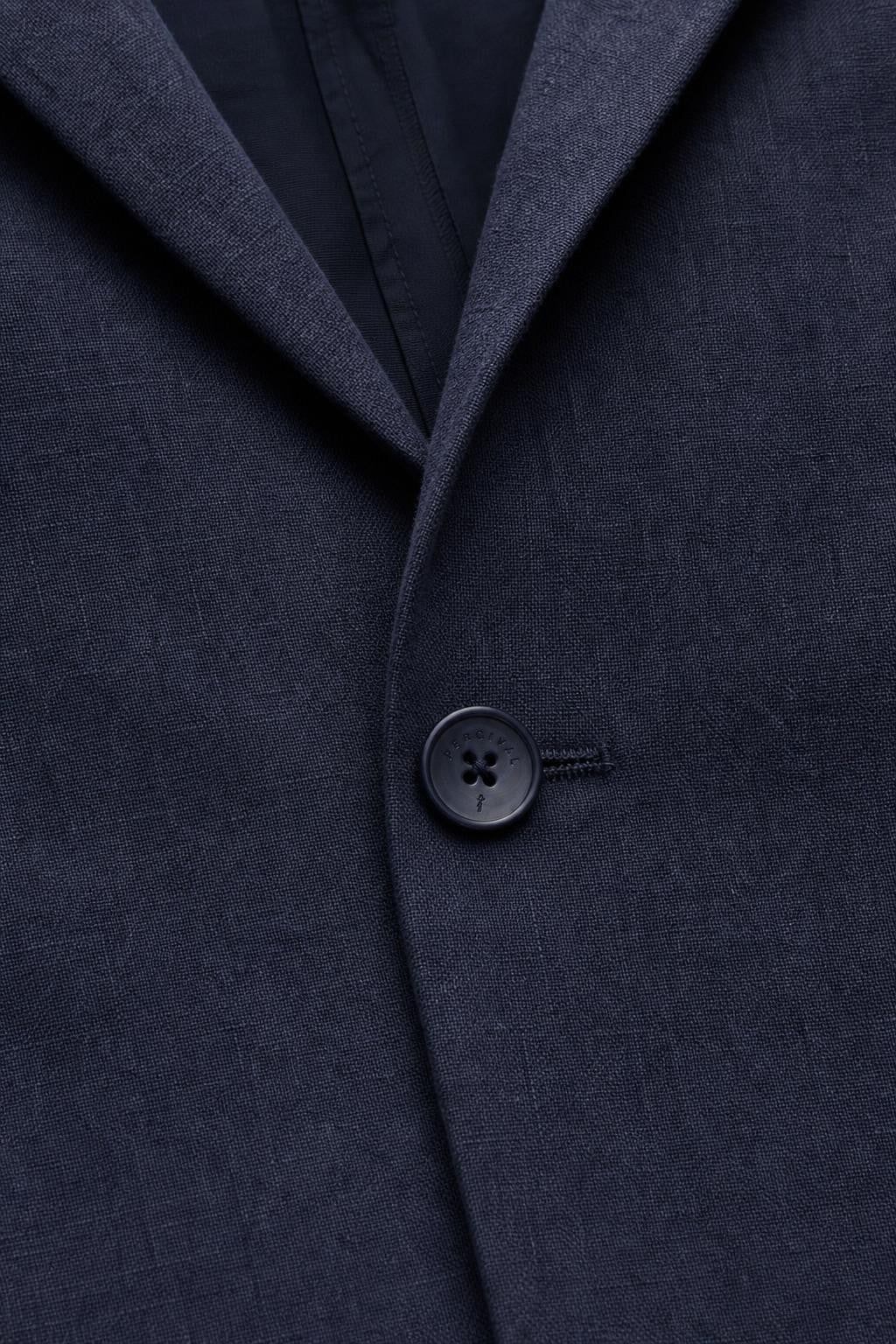 Percival Tailored Linen Blazer Navy