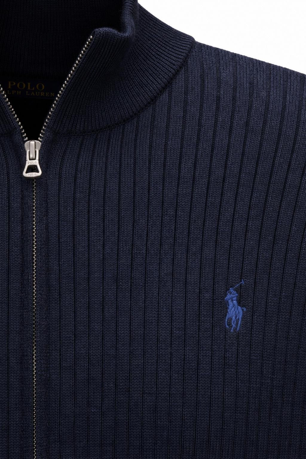 Polo Ralph Lauren Wool Cardigan Navy Mottled