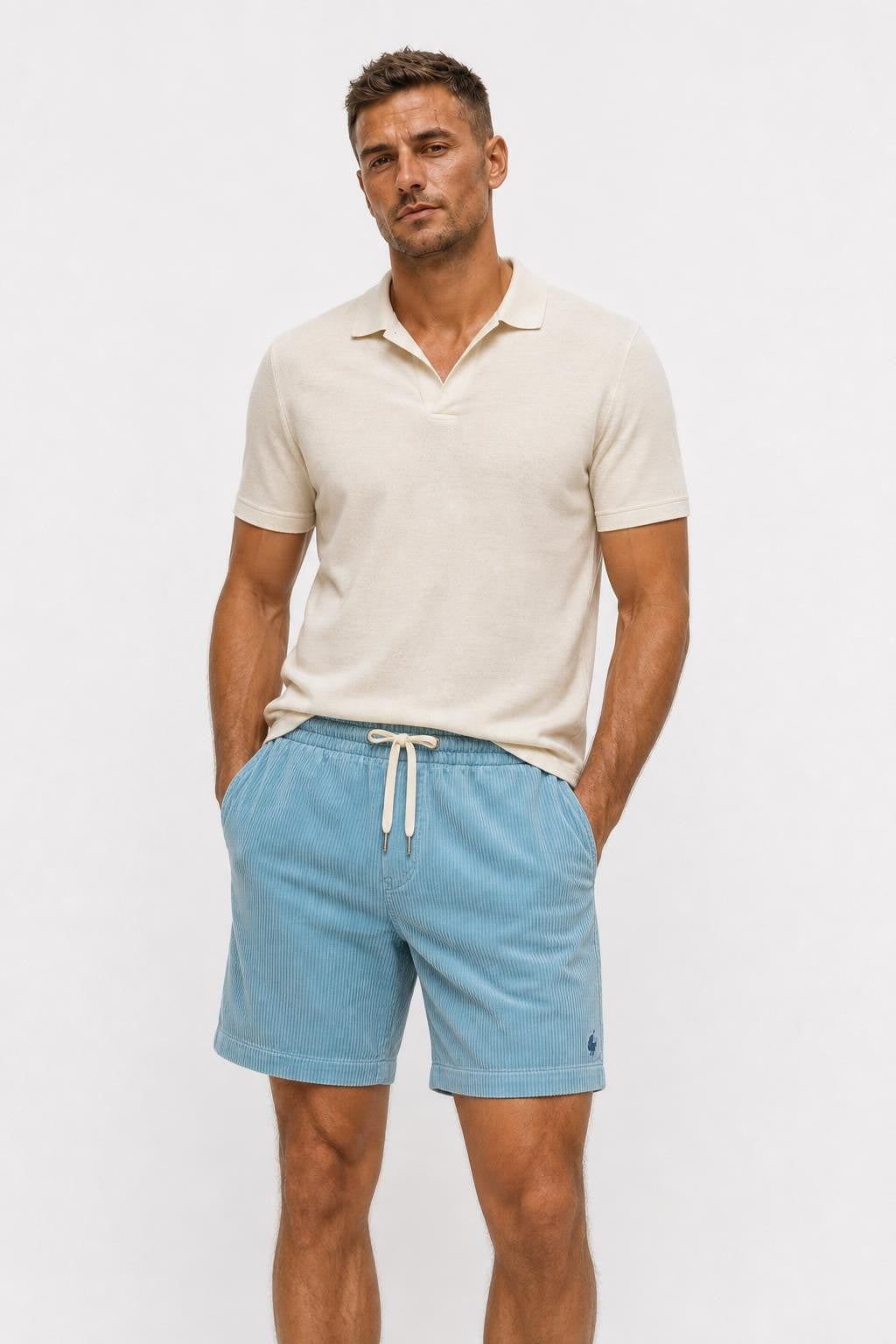 Polo Ralph Lauren Cotton Corduroy Shorts Turquoise