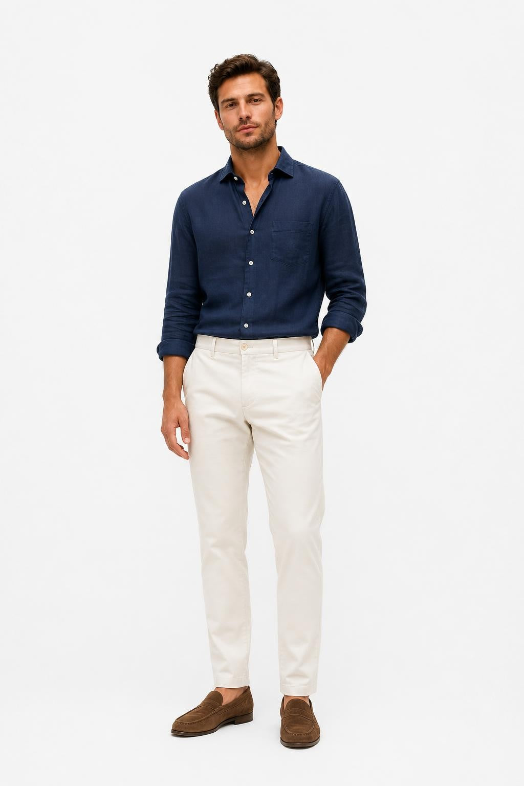 Polo Ralph Lauren Cotton Twill Trousers Cream
