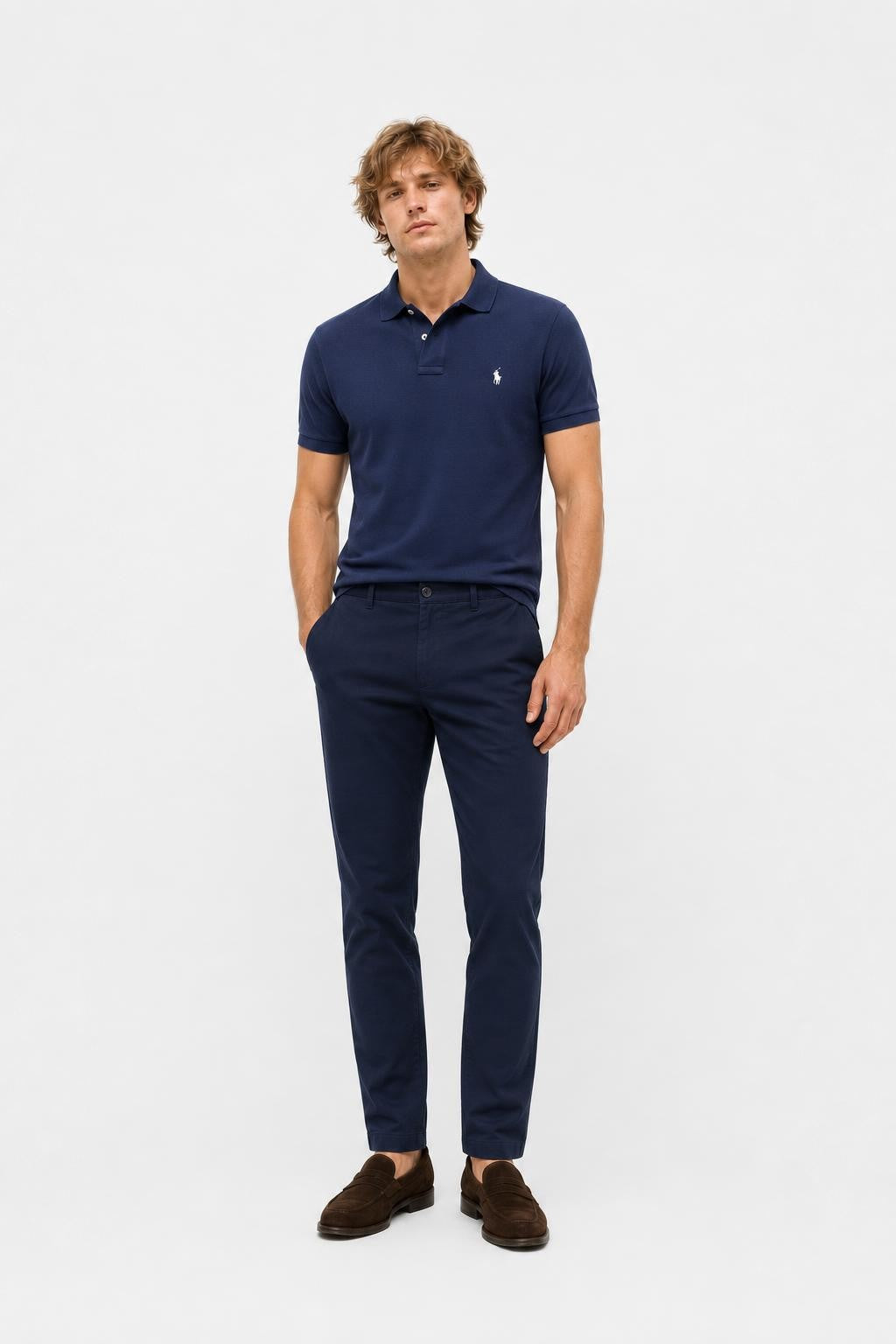 Polo Ralph Lauren Cotton Twill Trousers Navy