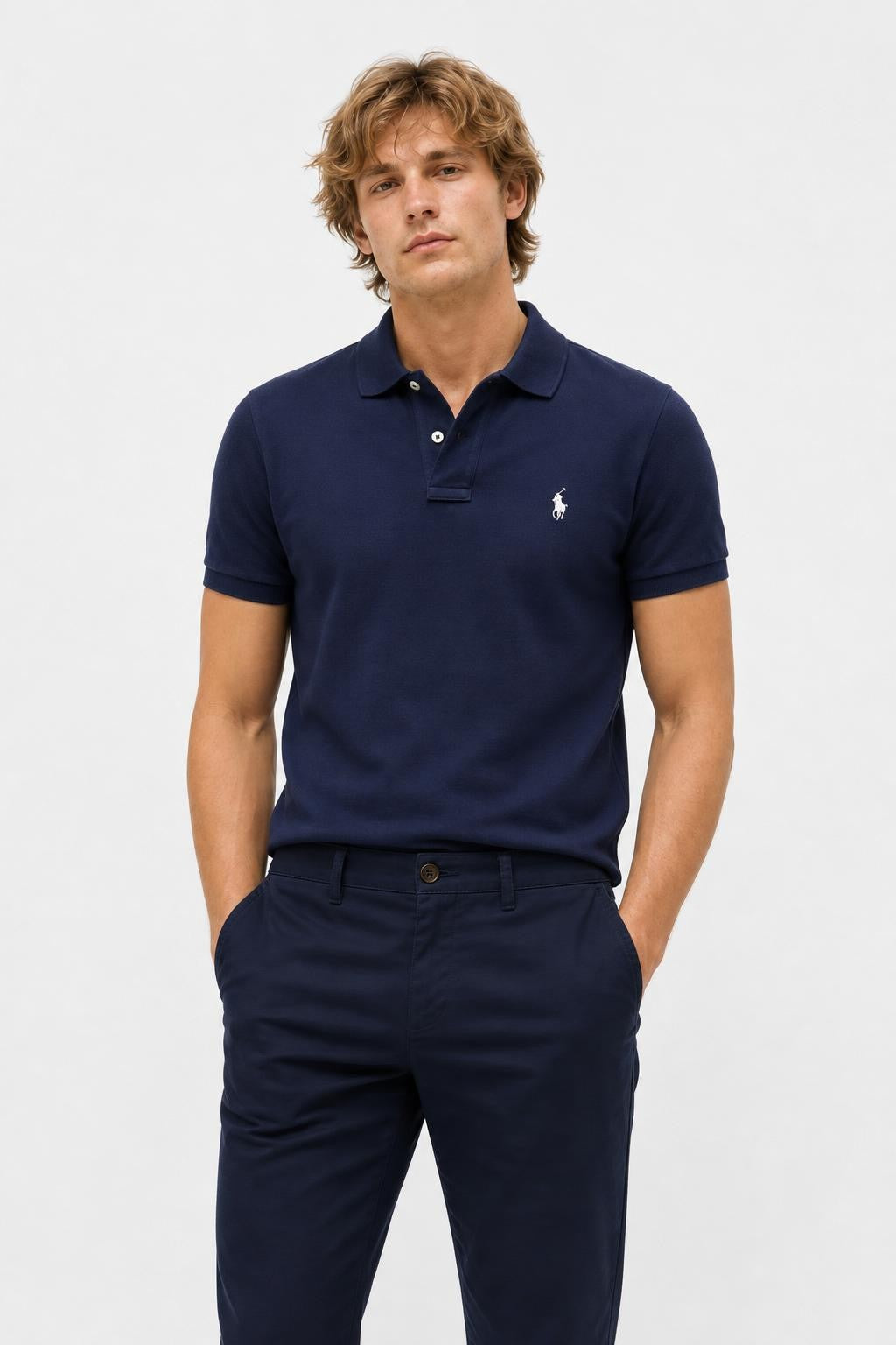 Polo Ralph Lauren Cotton Twill Trousers Navy