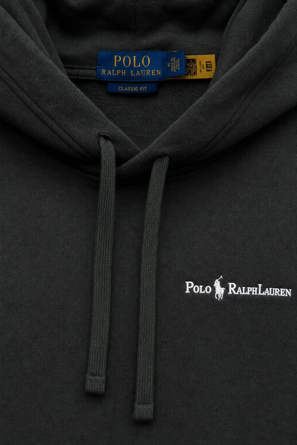 Polo Ralph Lauren Cotton Hooded Jumper Anthracite
