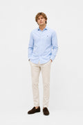 Polo Ralph Lauren Oxford Shirt Shark Collar Light Blue White Checked