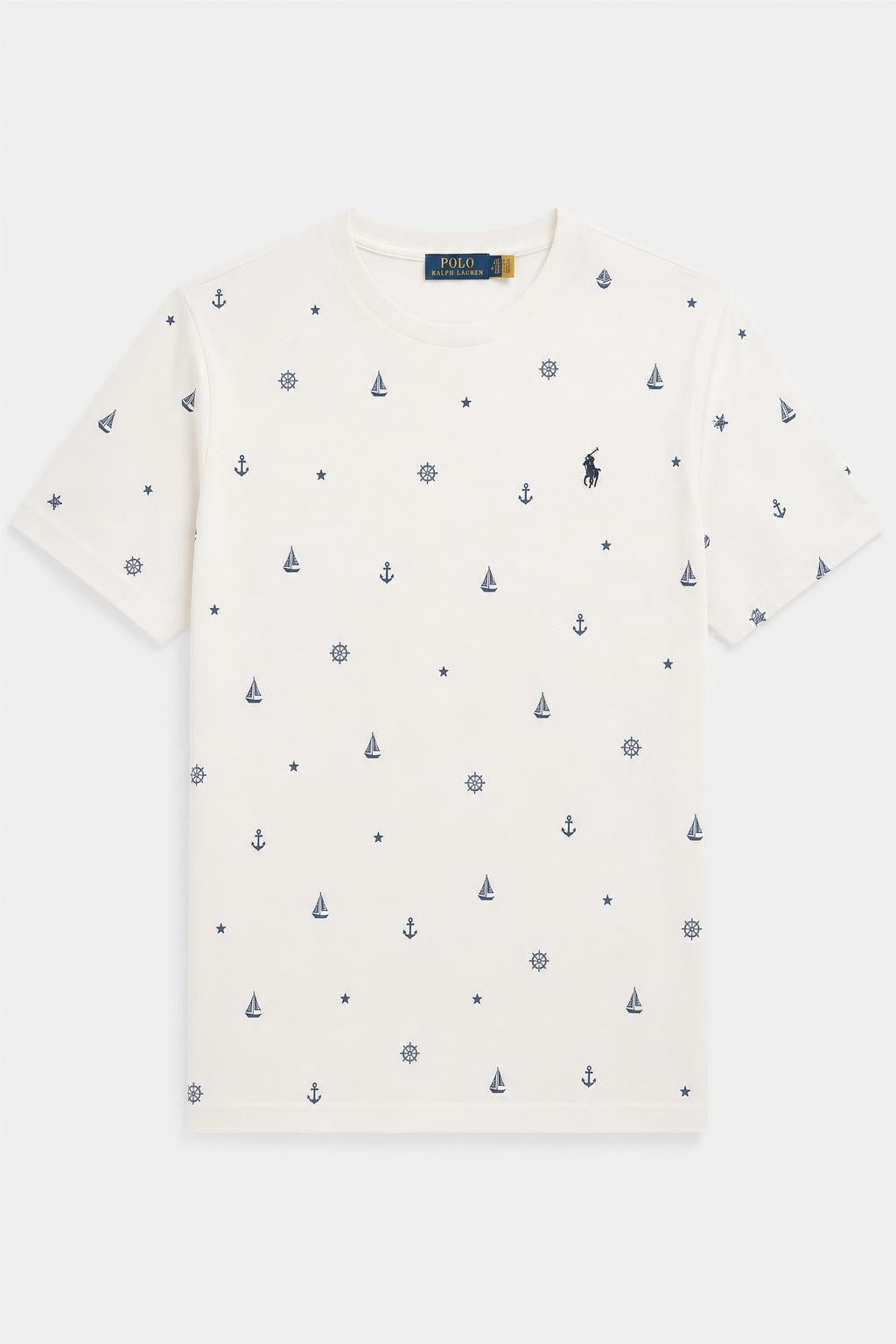 Polo Ralph Lauren Nautical Print T-Shirt Off-White