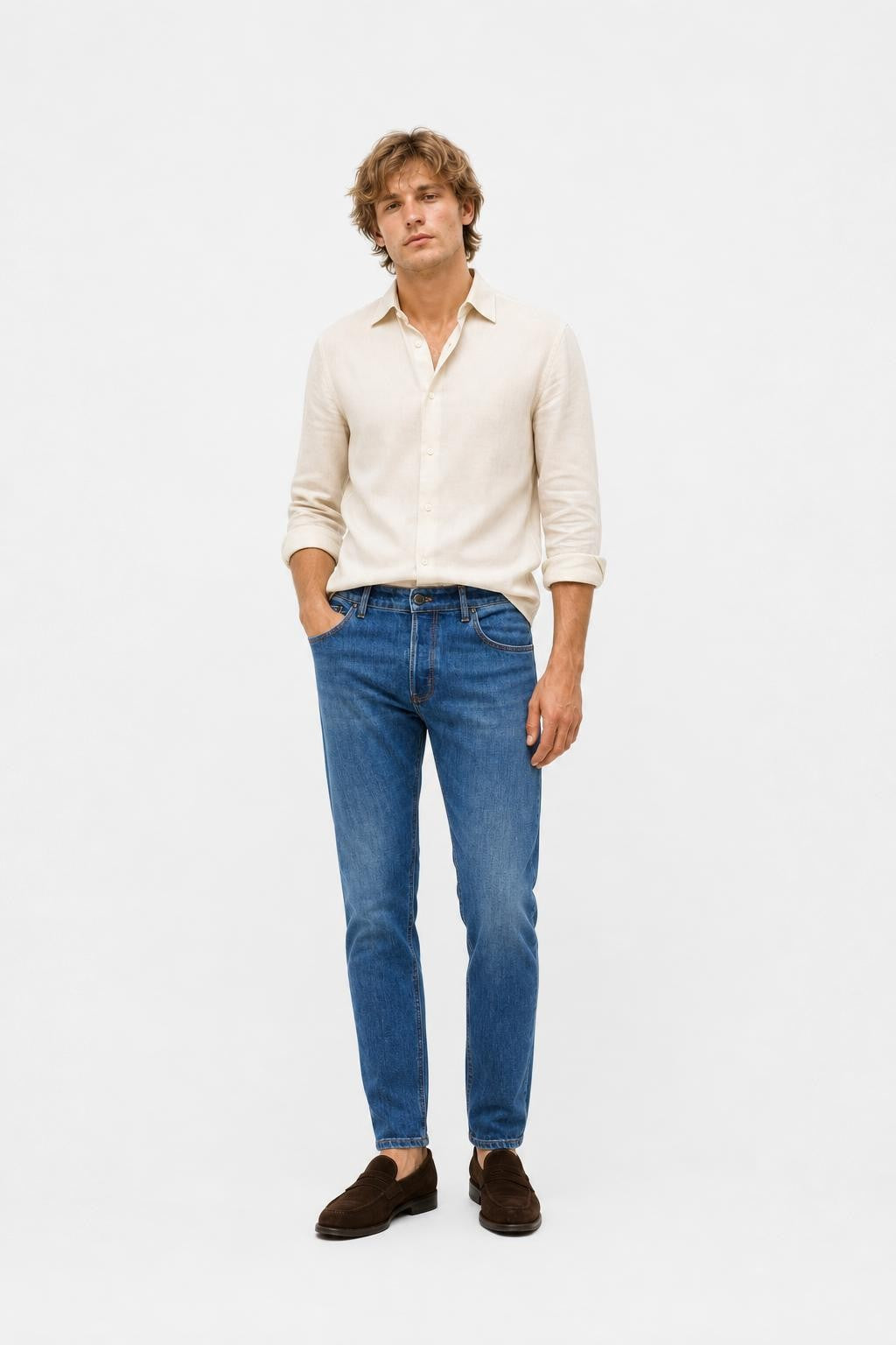 PT Torino Denim Rebel Pure Cotton Jeans Grey Blue