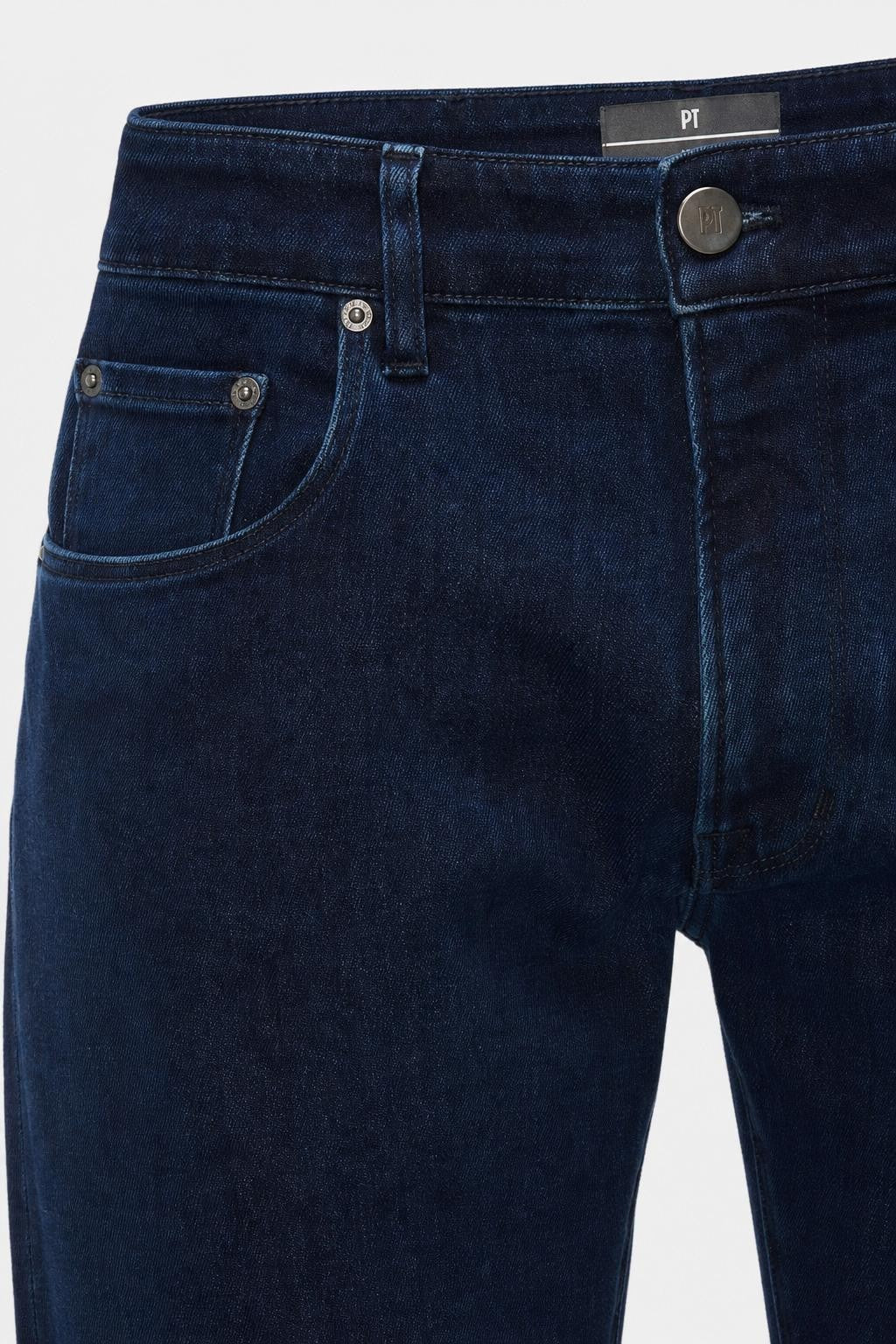 PT Torino Denim Reggae Cropped Cotton Jeans Dark Blue