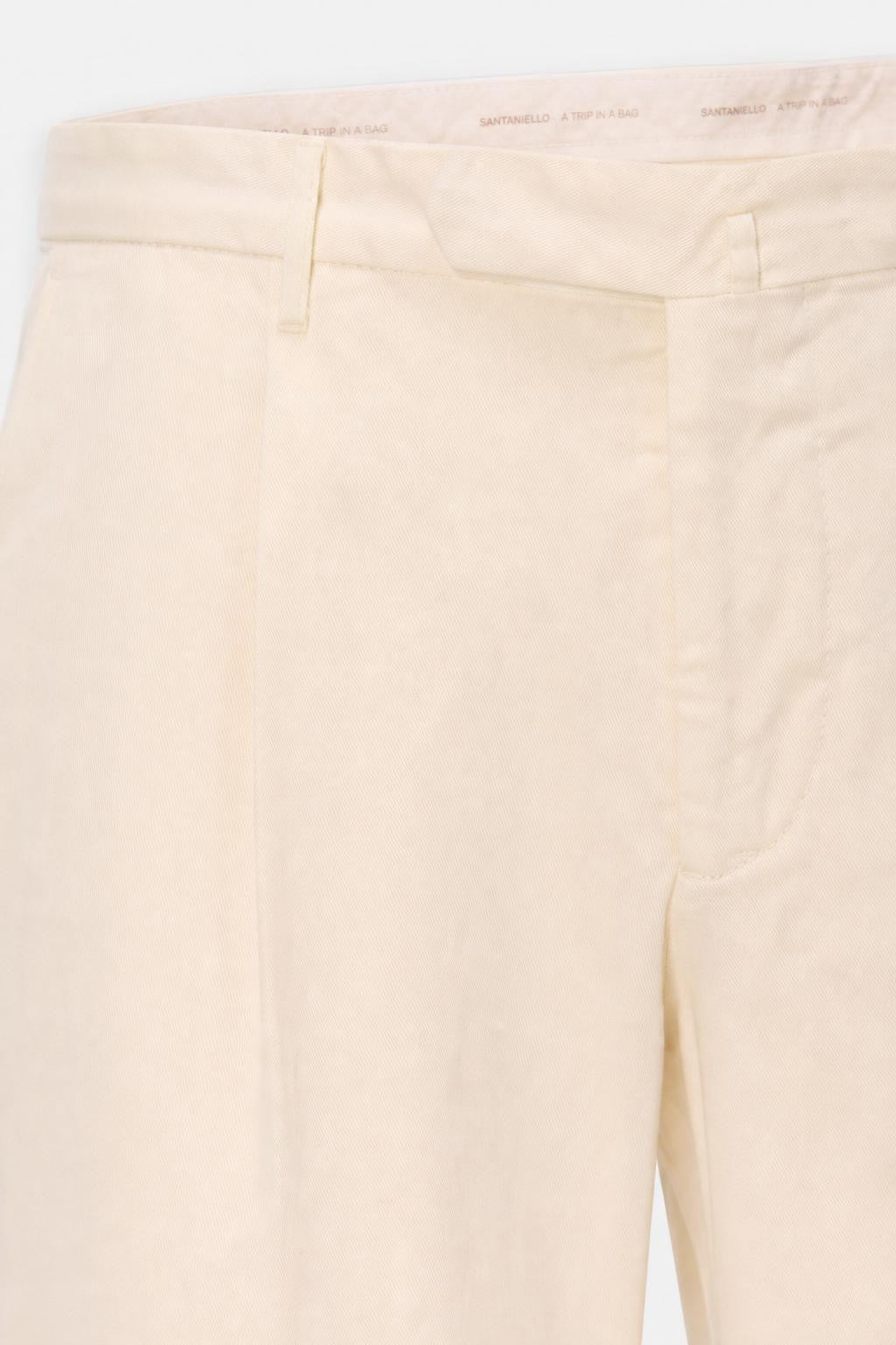 Santaniello Camerota Baumwolle Chino Creme