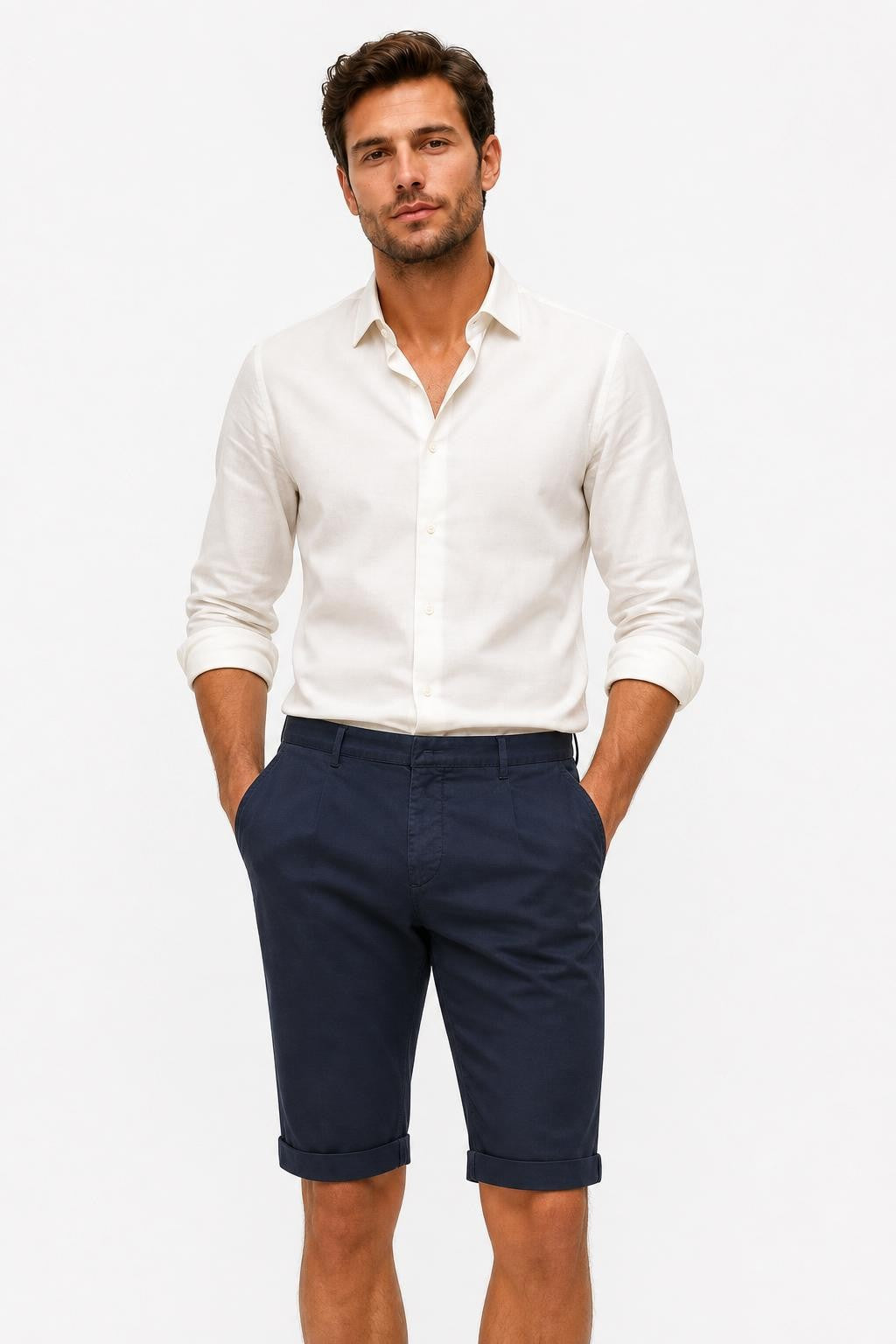 Santaniello Camerota Cotton Chino Navy