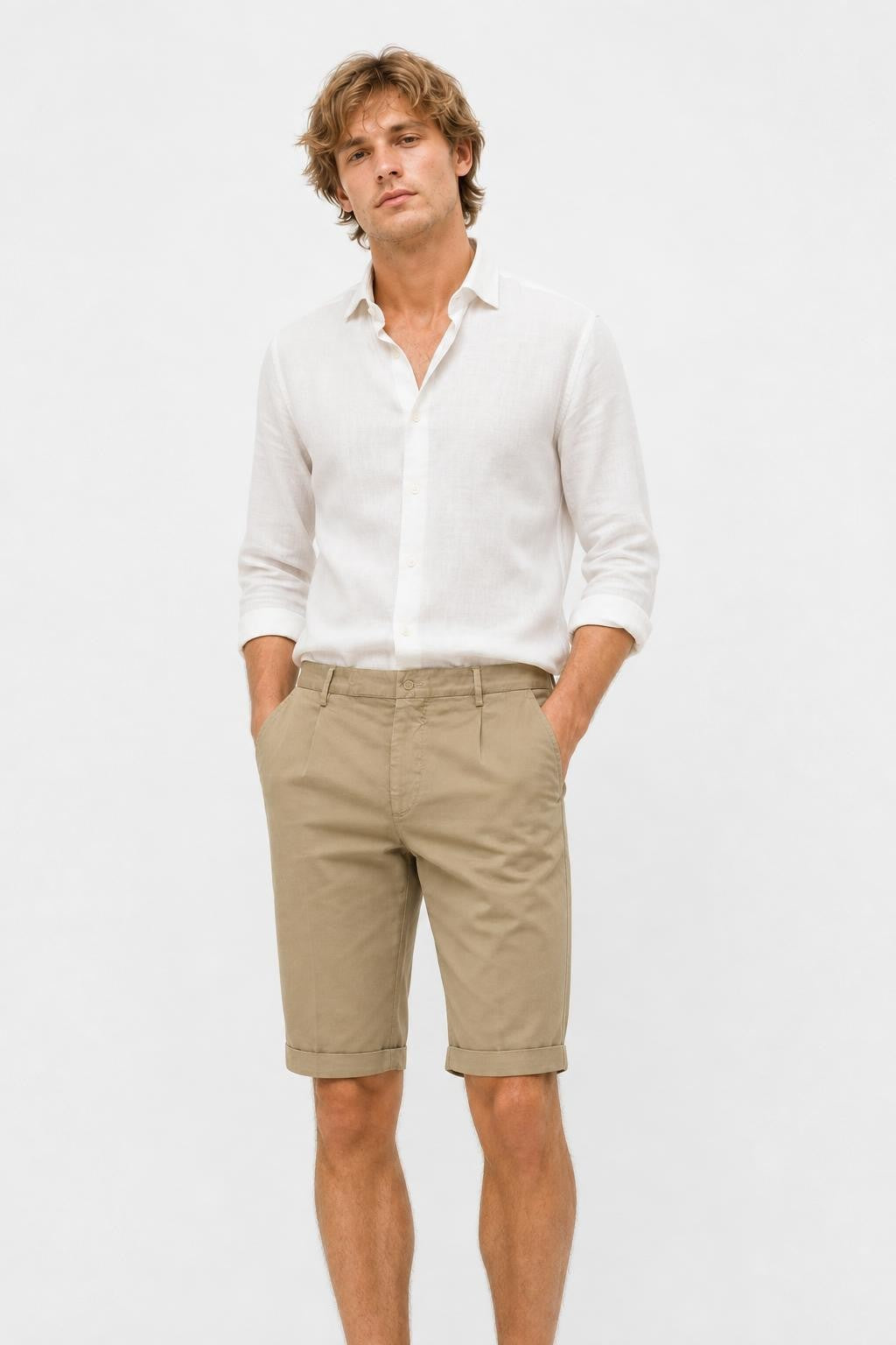 Santaniello Camerota Cotton Chino Olive