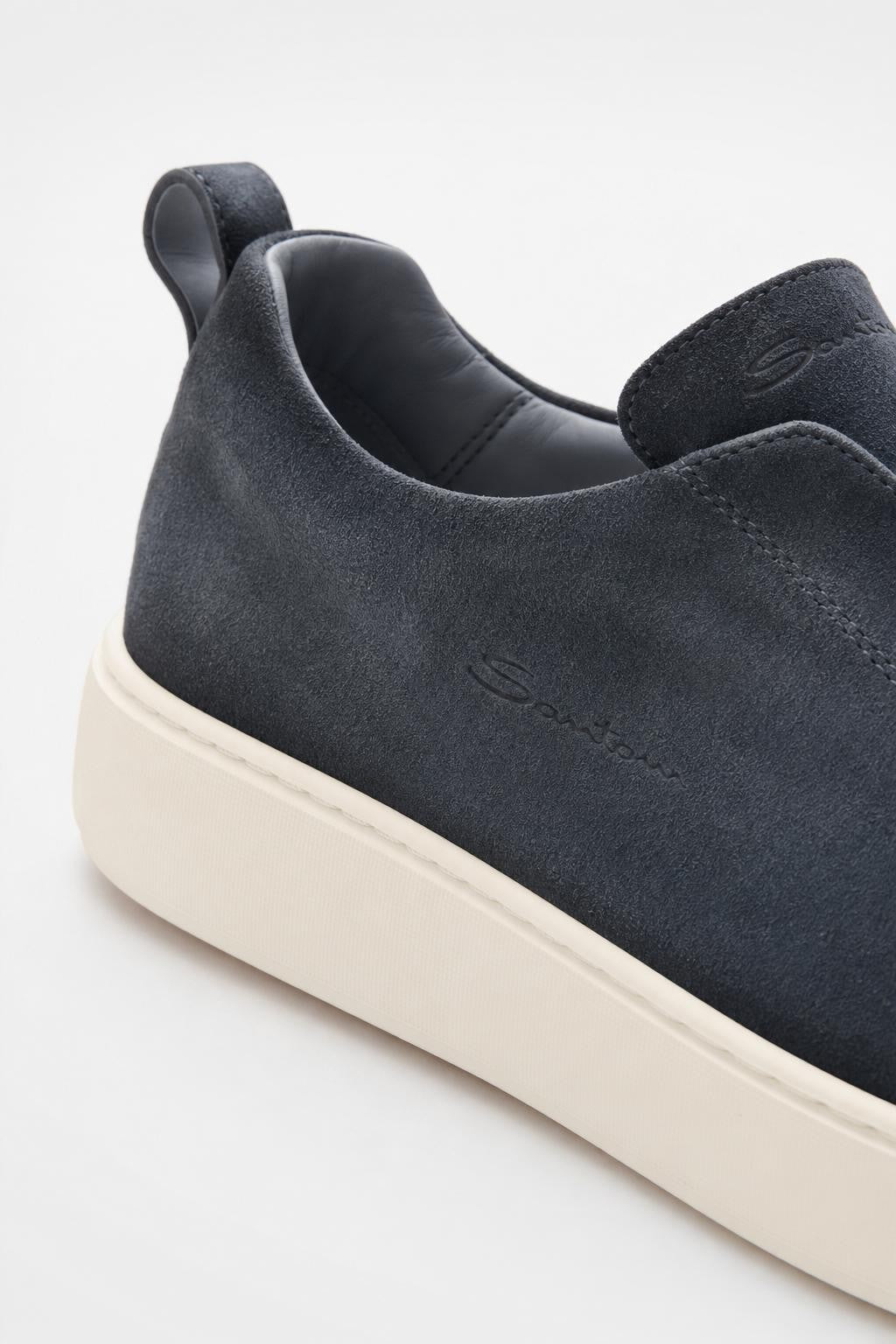 Santoni Slip-On Sneaker 'Victory' Grau-Blau
