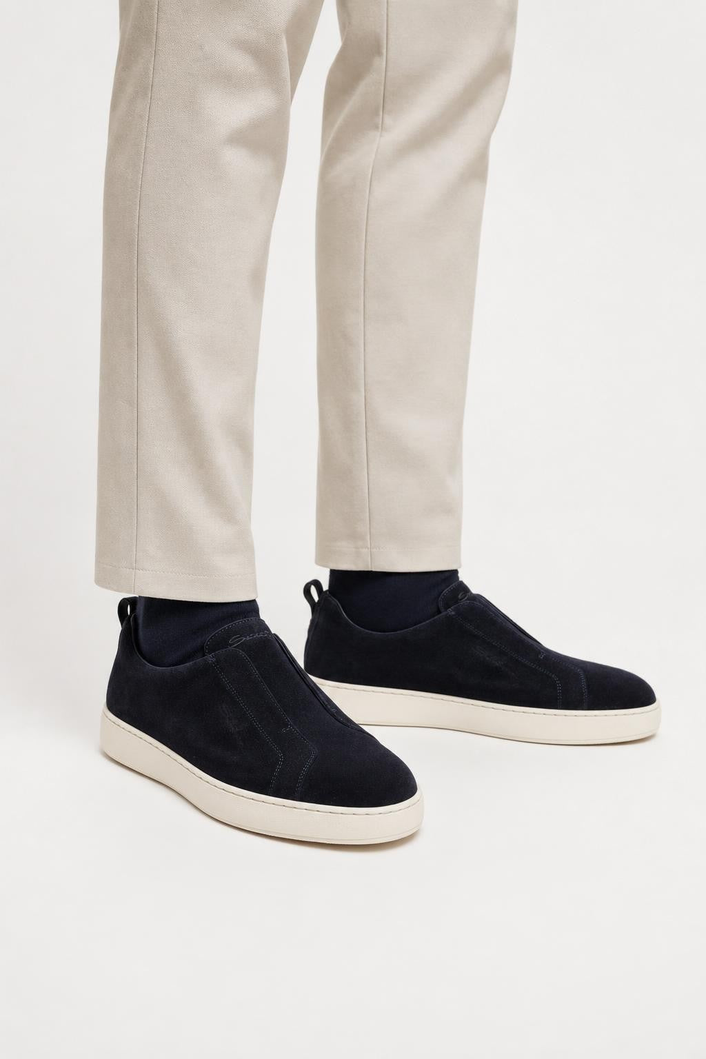 Santoni Slip-On Sneaker 'Victory' Navy