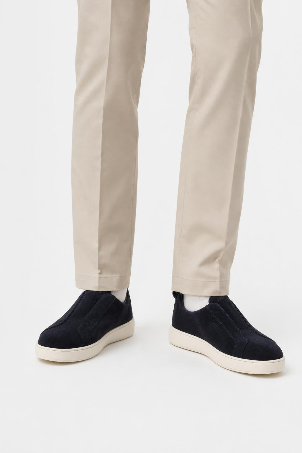 Santoni Slip-On Sneaker 'Victory' Navy