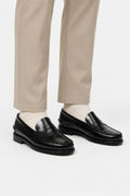 Sebago Leather Penny Loafers 'Classic Dan' Black