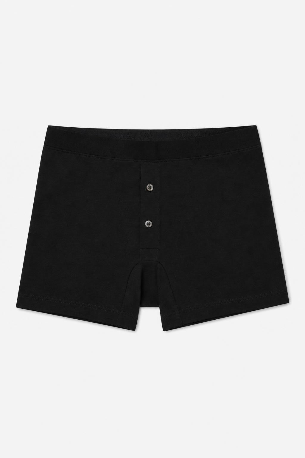 Stefan Brandt Cotton Boxer Shorts 'Bari' Black