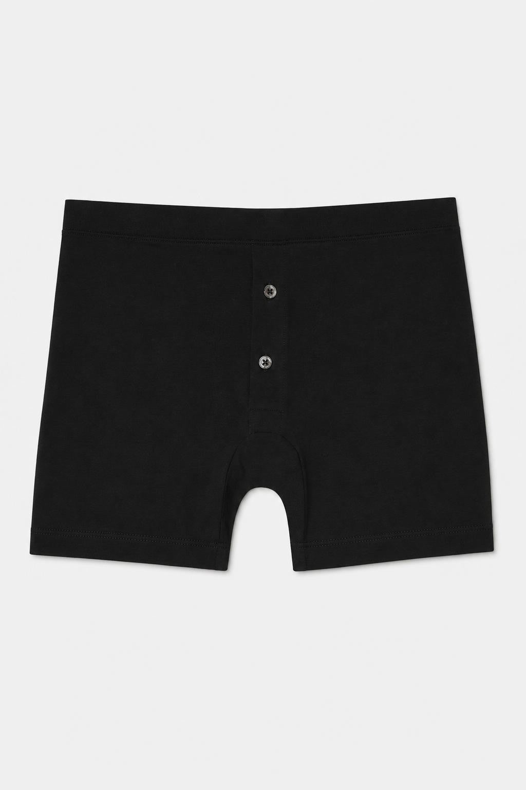 Stefan Brandt Cotton Boxer Shorts 'Bari' Black