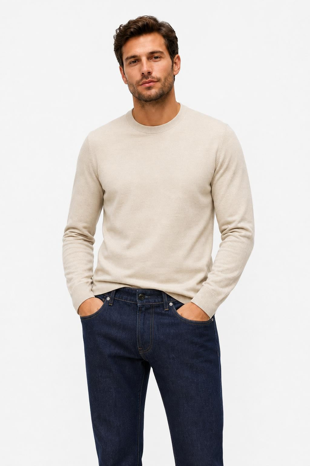 Stone Island Indigo Denim Rinsed Jeans Dark Blue