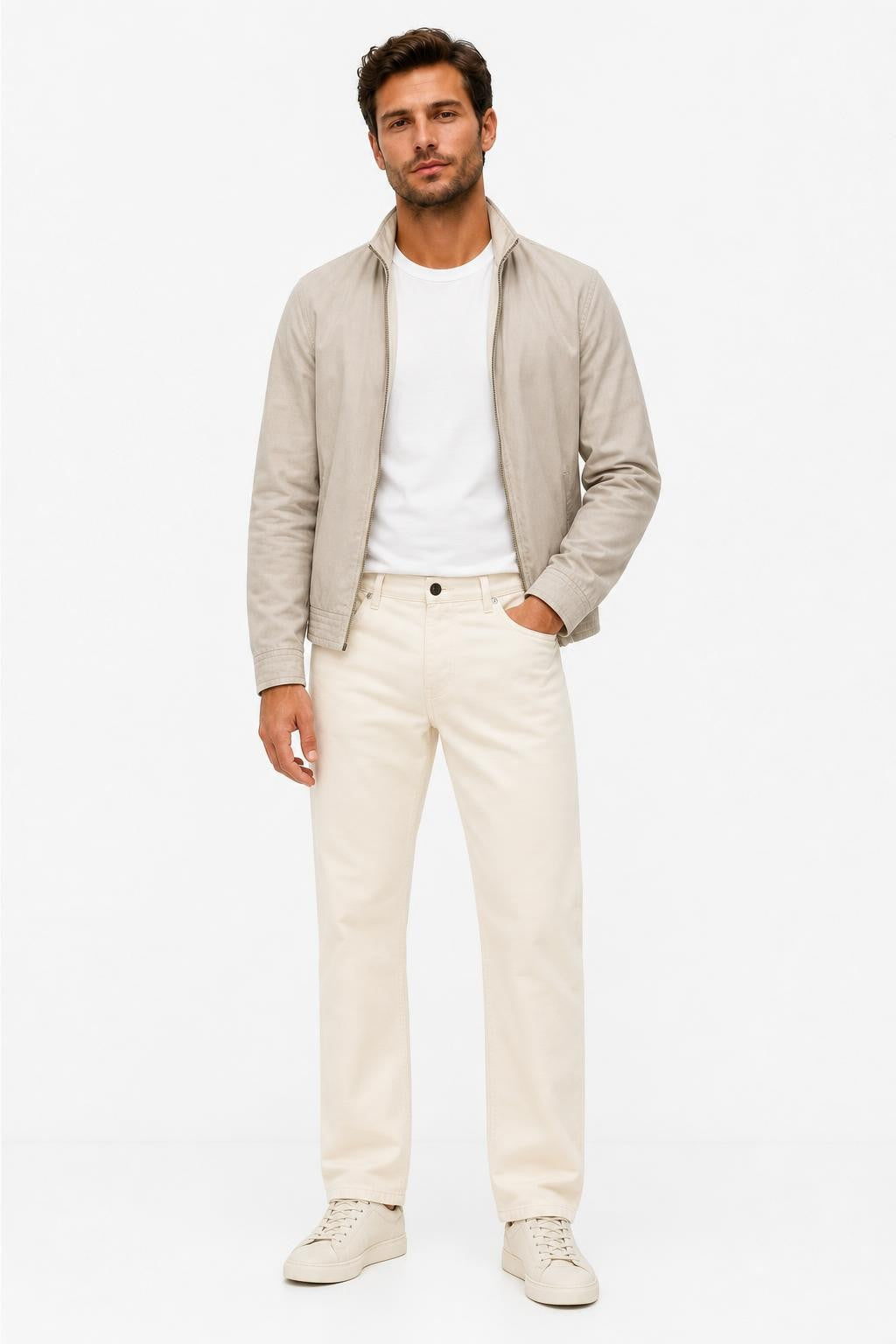 Stone Island Light Bull Denim Jeans Cream