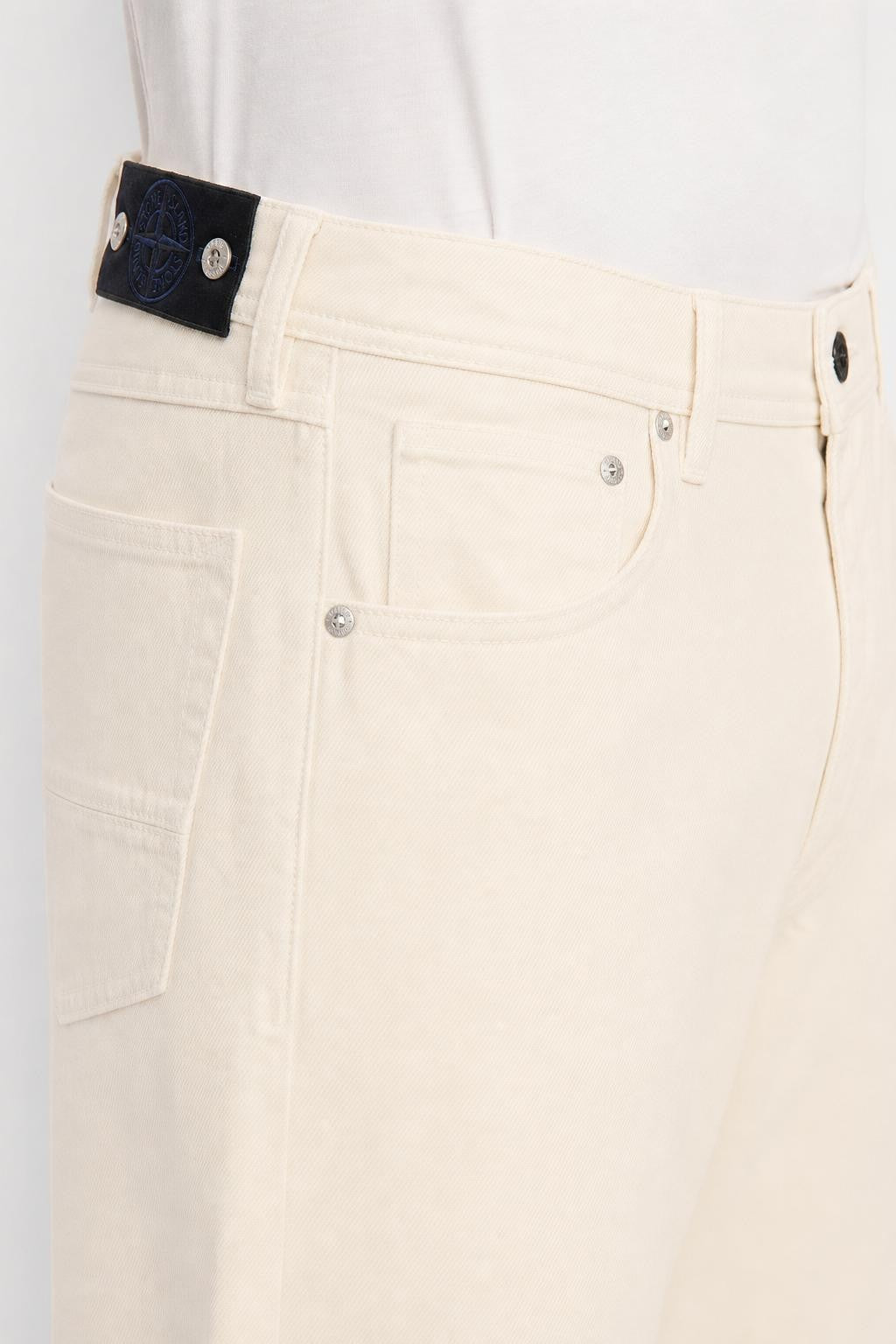 Stone Island Light Bull Denim Jeans Cream