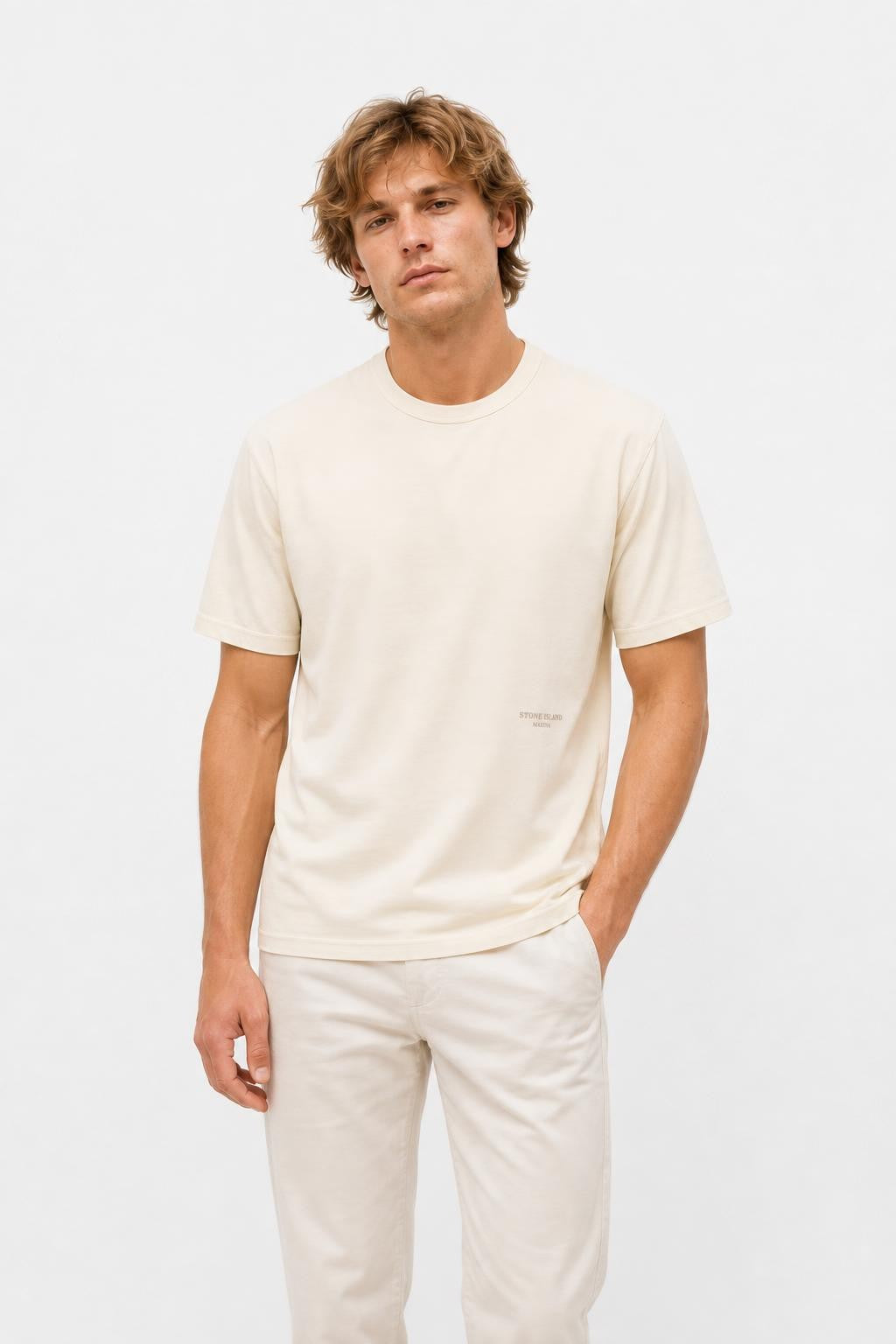 Stone Island Marina Capsule T-Shirt Cream