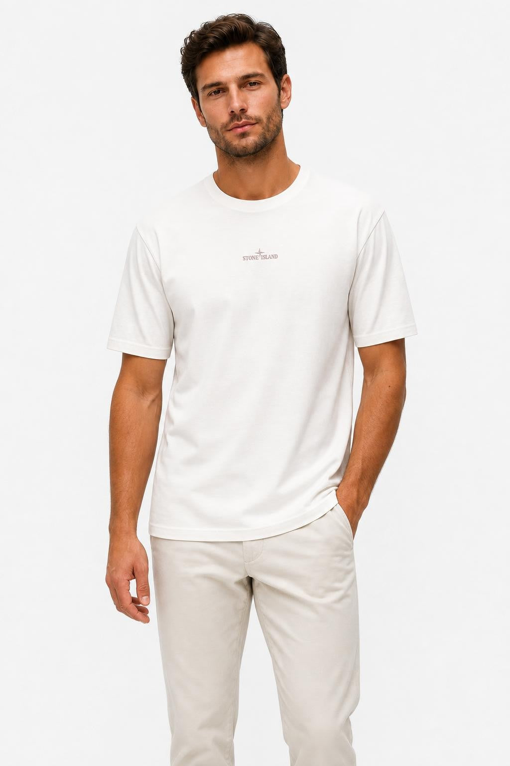 Stone Island Back Print T-Shirt Off-White
