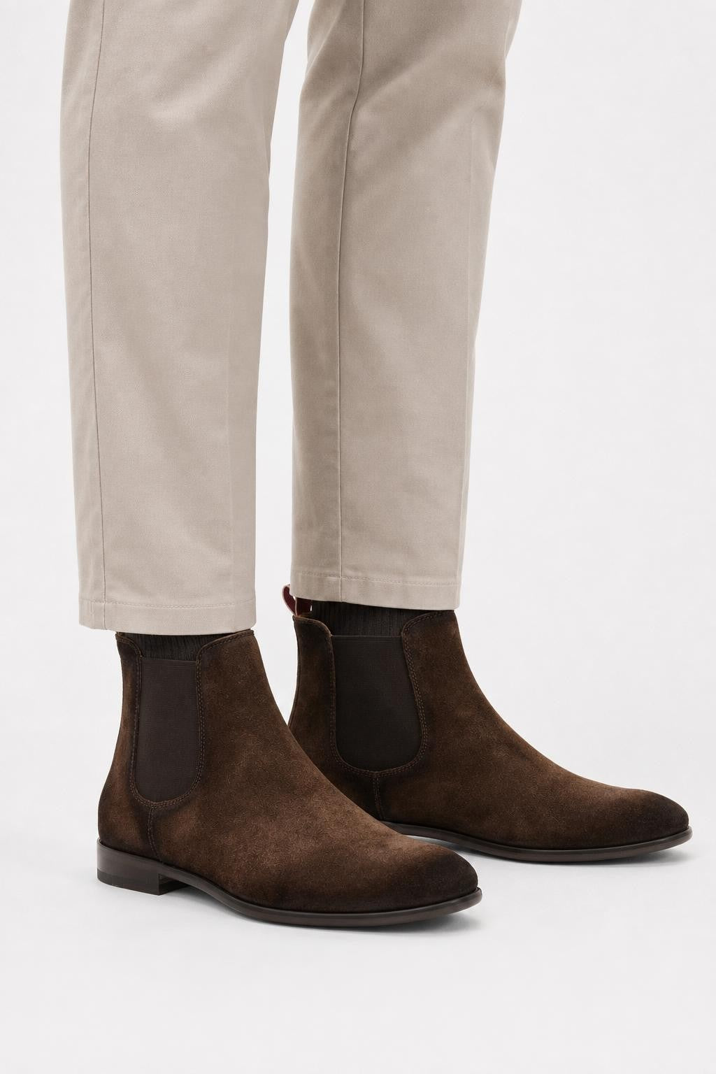 Sturlini Crosta Leather Chelsea Boots 'Crosta' Dark Brown