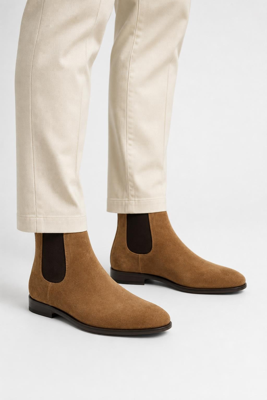 Sturlini Crosta Leather Chelsea Boots 'Crosta' Light Brown