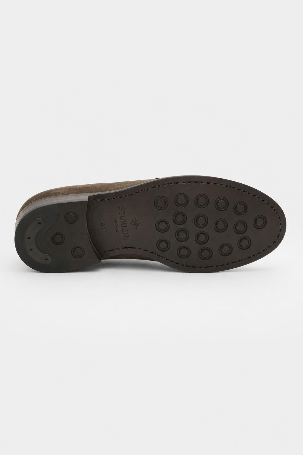 Sturlini Suede Derby Shoes 'Softy' Grey-Brown