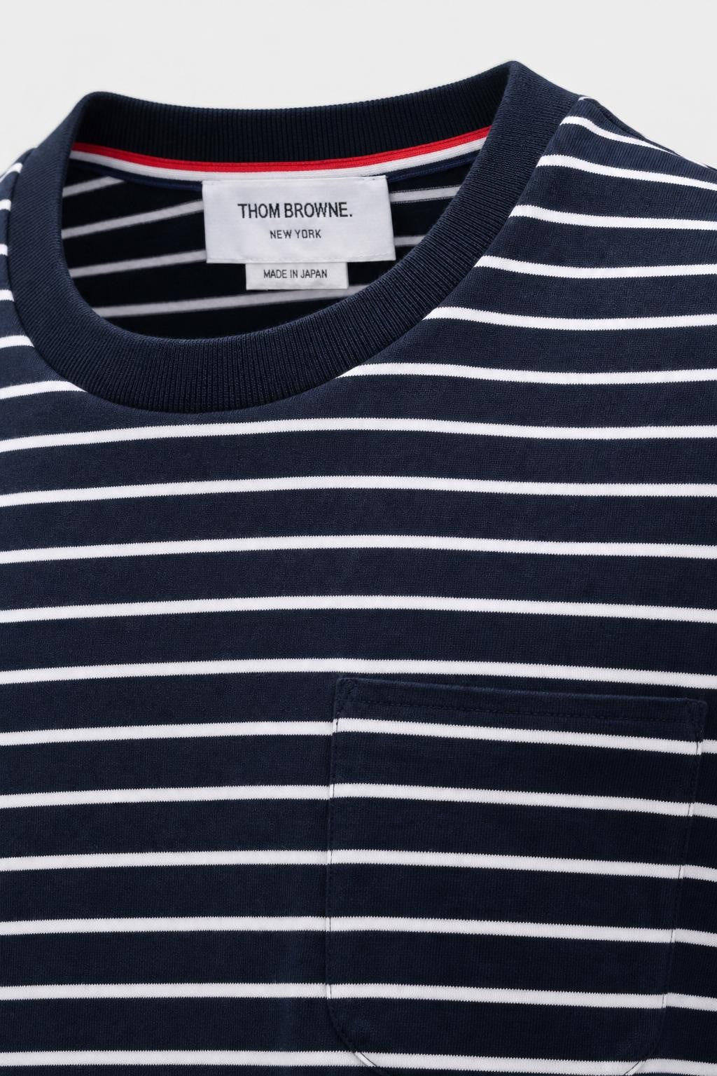 Thom Browne T-Shirt Navy/White Striped