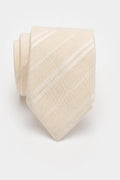 Tom Ford Silk Tie Cream/White Striped