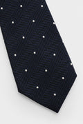 Tom Ford Silk Tie Navy/Black/Cream Patterned