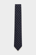 Tom Ford Silk Tie Navy/Cream Polka Dot