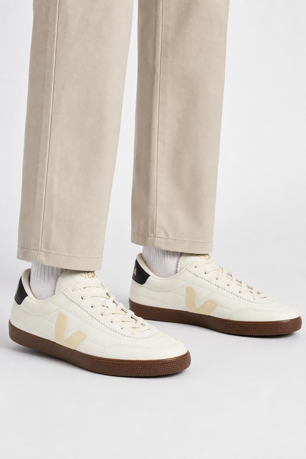 Veja Leather Sneakers 'Panenka O.T.' White/Black/Brown