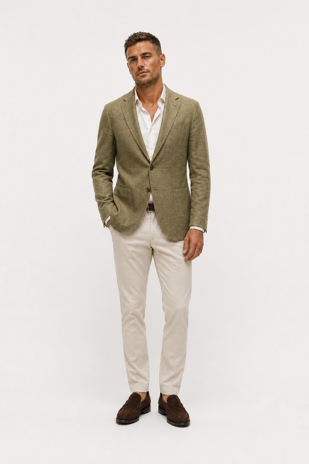 Windsor Giorno Blazer Olive Melange