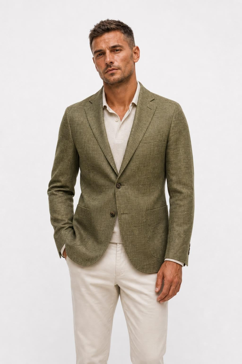 Windsor Giorno Blazer Olive Melange
